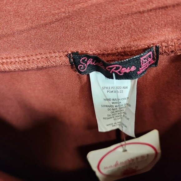 Shiela‎ Rose Scrunch front Jersey Joggers in Rust Red - Size XL - Picture 7 of 7
